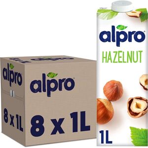 Alpro - Hazelnut Plant-Based Long Life - 1L - Pack of 8 - Drink Alpro - Hazelnut Plant-Based Long Life - 1L - Pack of 8 - Drink