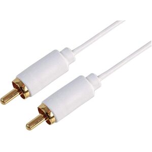 Pro Signal - Câble Audio RCA 0,5m Blanc - Publicité Pro Signal - Câble Audio RCA 0,5m Blanc - Publicité
