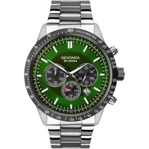 Sekonda Velocity Chronograph - (1913) Green/Silver Sekonda Velocity Chronograph - (1913) Green/Silver