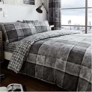 Gaveno Cavailia King Grey Denim Check Duvet Cover Bedding Set - Duvet Cover Bedding Set Gaveno Cavailia King Grey Denim Check Duvet Cover Bedding Set - Duvet Cover Bedding Set