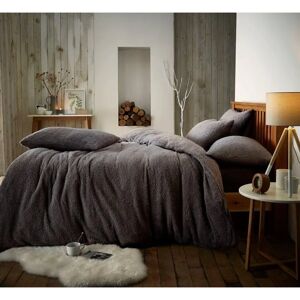 Smart Living Wholesale Ltd King Charcoal Luxury Teddy Bear Fleece Bedding Set Smart Living Wholesale Ltd King Charcoal Luxury Teddy Bear Fleece Bedding Set