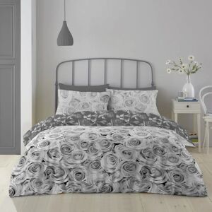 Smart Living Wholesale Ltd Double Grey Luxury Reversible Duvet Bedding Set - Bedding Set Smart Living Wholesale Ltd Double Grey Luxury Reversible Duvet Bedding Set - Bedding Set