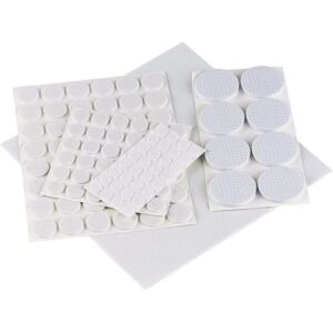Conjunto de 125 almofadas de feltro adesivas Draper 87375 Conjunto de 125 almofadas de feltro adesivas Draper 87375