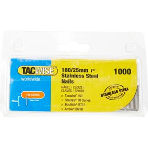 Tacwise 1066 RVS Spijkers - 25mm, Type 180, 1000 Stuks Tacwise 1066 RVS Spijkers - 25mm, Type 180, 1000 Stuks