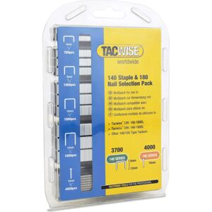 Tacwise 1627 Staples Nails Pack - Multi Size Zinc Coated Tacwise 1627 Staples Nails Pack - Multi Size Zinc Coated