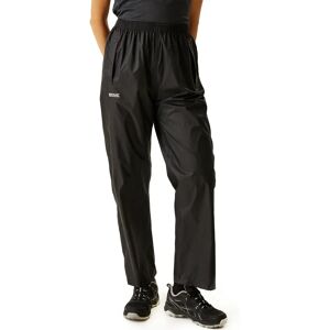 Regatta Womens Lightweight Waterproof Overtrousers - Black - M Regatta Womens Lightweight Waterproof Overtrousers - Black - M