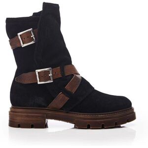 Moda In Pelle Briona Black Suede - Boots Moda In Pelle Briona Black Suede - Boots