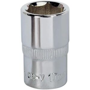 Sealey Sp1217 Walldrive Socket - 17mm Fully Polished - Socket Sealey Sp1217 Walldrive Socket - 17mm Fully Polished - Socket