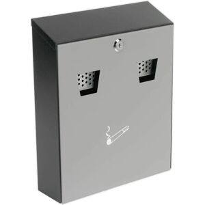 Sealey RCB01 Wall Mount Cigarette Bin - Easy Install, Locking, Metal Sealey RCB01 Wall Mount Cigarette Bin - Easy Install, Locking, Metal