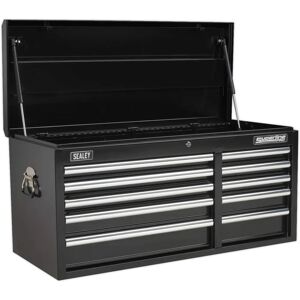 Sealey AP41110B Heavy-Duty Black Topchest 10 Drawer with Ball Bearing Runners Sealey AP41110B Heavy-Duty Black Topchest 10 Drawer with Ball Bearing Runners