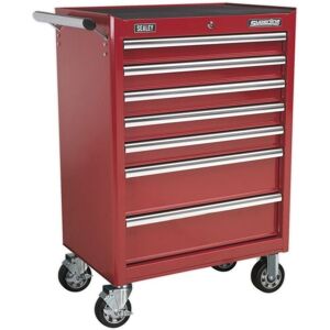 Sealey AP33479 Rollcab 7 Drawer with Ball Bearing Runners Red Sealey AP33479 Rollcab 7 Drawer with Ball Bearing Runners Red