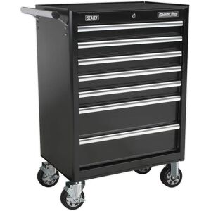 Sealey AP33479B Rollcab 7 Drawer with Ball Bearing Runners - Black Sealey AP33479B Rollcab 7 Drawer with Ball Bearing Runners - Black