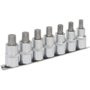 Sealey AK6234 7pc Socket Set - Chrome Vanadium 55mm Sealey AK6234 7pc Socket Set - Chrome Vanadium 55mm