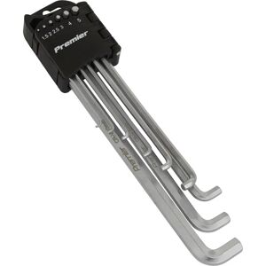 Sealey AK7174 Hex Key Set - 9pc Extra-long Stubby Metric Sealey AK7174 Hex Key Set - 9pc Extra-long Stubby Metric