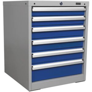 Sealey API5656 Industrial Cabinet - 6 Drawer Heavy-Duty Storage Sealey API5656 Industrial Cabinet - 6 Drawer Heavy-Duty Storage