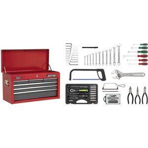 Sealey AP2201BBCOMBO Topchest 6 Drawer - Red/Grey & 98pc Tool Kit Sealey AP2201BBCOMBO Topchest 6 Drawer - Red/Grey & 98pc Tool Kit