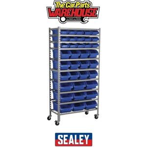 Sealey TPS36 Mobile Bin Storage System - Storage System with 36 Bins Sealey TPS36 Mobile Bin Storage System - Storage System with 36 Bins