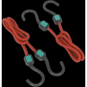 Sealey BCS22 760mm Bungee Cord Set - Heavy-Duty Elasticity Sealey BCS22 760mm Bungee Cord Set - Heavy-Duty Elasticity