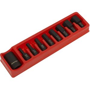 Sealey AK5609 Impact Hex Bit & Holder Set - 9Pc, 1/2"Sq Drive Sealey AK5609 Impact Hex Bit & Holder Set - 9Pc, 1/2"Sq Drive