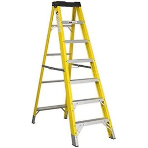 Sealey FSL7 Fibreglass Step Ladder 6-Tread - Step Ladder Sealey FSL7 Fibreglass Step Ladder 6-Tread - Step Ladder