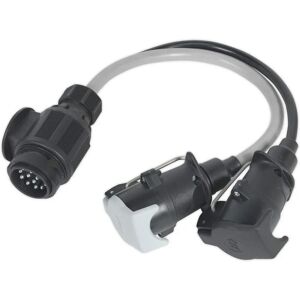 Sealey TB55 Conversion Lead - 13-Pin Euro to 7-Pin N & S - 12V Sealey TB55 Conversion Lead - 13-Pin Euro to 7-Pin N & S - 12V