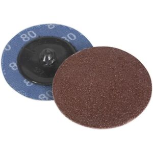 Sealey PTCQC5080 Quick Change Sanding Disc - Sanding Disc Ø50mm 80Grit Pack of 10 Sealey PTCQC5080 Quick Change Sanding Disc - Sanding Disc Ø50mm 80Grit Pack of 10