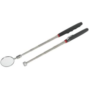 Sealey S0940 Magnetic Pick-Up & Inspection Mirror Set Sealey S0940 Magnetic Pick-Up & Inspection Mirror Set