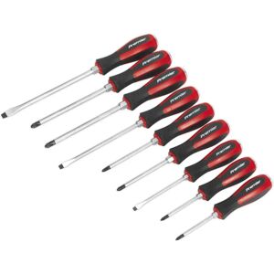 Sealey AK4934 Screwdriver Set - Hammer-Thru - 9 Pcs Sealey AK4934 Screwdriver Set - Hammer-Thru - 9 Pcs