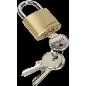 Sealey PL100 Brass Body Padlock - Key Locking Security 30mm Sealey PL100 Brass Body Padlock - Key Locking Security 30mm