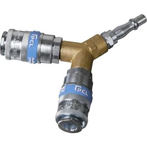 Sealey AC87 Twin Coupling Bodies Y-Adaptor - Coupling Bodies Sealey AC87 Twin Coupling Bodies Y-Adaptor - Coupling Bodies