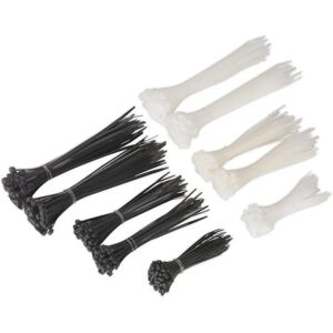 Sealey CT600BW Cable Tie Assortment Black/White - Cable Ties Sealey CT600BW Cable Tie Assortment Black/White - Cable Ties