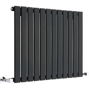 Hudson Reed Delta Radiator - Schwarz Modern Horizontal - 635x840mm - 751W Hudson Reed Delta Radiator - Schwarz Modern Horizontal - 635x840mm - 751W