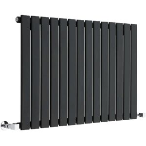 Radiatore Delta - Design Moderno Orizzontale Nero - 635x980mm Radiatore Delta - Design Moderno Orizzontale Nero - 635x980mm