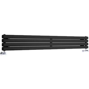 Radiatore Hudson Reed Revive - Design Orizzontale Doppio Nero - 920W Radiatore Hudson Reed Revive - Design Orizzontale Doppio Nero - 920W