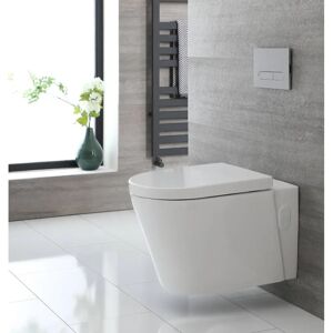 W.C. sospeso Exton di Hudson Reed - Design ovale moderno - 360x385mm W.C. sospeso Exton di Hudson Reed - Design ovale moderno - 360x385mm