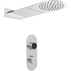 Sistema doccia digitale termostatico Hudson Reed con 2 funzioni - Pioggia e cascata - Cromo Sistema doccia digitale termostatico Hudson Reed con 2 funzioni - Pioggia e cascata - Cromo