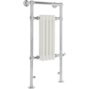 HUDSON REED Elizabeth Scaldasalviette elettrico vintage - Bagno classico - Acciaio bianco e cromo HUDSON REED Elizabeth Scaldasalviette elettrico vintage - Bagno classico - Acciaio bianco e cromo
