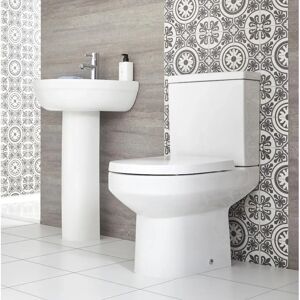 HudsonReed Bathroom Set with Sink on Column and Toilet - Covelly HudsonReed Bathroom Set with Sink on Column and Toilet - Covelly
