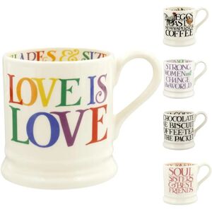 Emma Bridgewater Rainbow Toast 'Love Is Love' Half Pint Mug - Mug Emma Bridgewater Rainbow Toast 'Love Is Love' Half Pint Mug - Mug