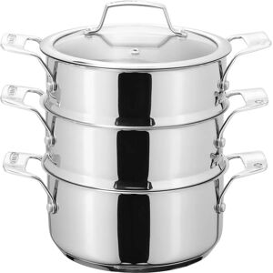 Stellar Stainless Steel 18cm 3 Tier Steamer Set - Kitchenware Stellar Stainless Steel 18cm 3 Tier Steamer Set - Kitchenware