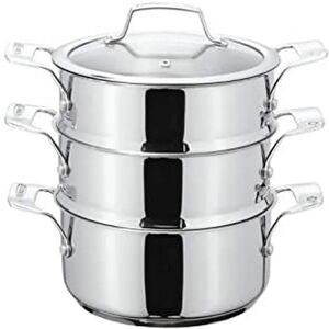 Stellar Stainless Steel 20cm 3 Tier Steamer Set - Silver Stellar Stainless Steel 20cm 3 Tier Steamer Set - Silver