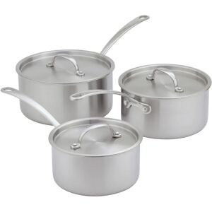 Stellar Stellar Eclipse Saucepan Set - Stainless Steel, 3-piece Stellar Stellar Eclipse Saucepan Set - Stainless Steel, 3-piece