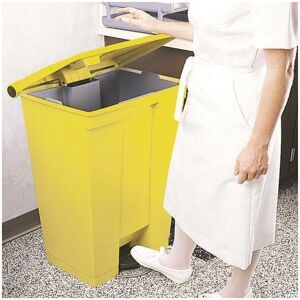 VFM 30.5L Yellow Heavy Duty Step On Waste Container - Waste Type VFM 30.5L Yellow Heavy Duty Step On Waste Container - Waste Type