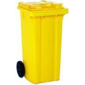 Unbranded W445xD525xH930mm Yellow Wheelie Bin - Wheelie Bin Unbranded W445xD525xH930mm Yellow Wheelie Bin - Wheelie Bin