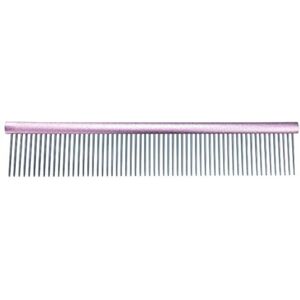 Groom Professional Spectrum Aluminium Comb Light Pink - Dog Comb Groom Professional Spectrum Aluminium Comb Light Pink - Dog Comb