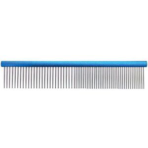 Groom Professional Spectrum Aluminium Dog Comb - Light Blue 19cm - Dog Comb Groom Professional Spectrum Aluminium Dog Comb - Light Blue 19cm - Dog Comb