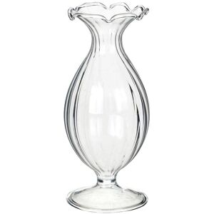 Talking Tables Petit Vase en Verre de Bouteille - Centre de Fleurs Rayé - Mariage - Publicité Talking Tables Petit Vase en Verre de Bouteille - Centre de Fleurs Rayé - Mariage - Publicité