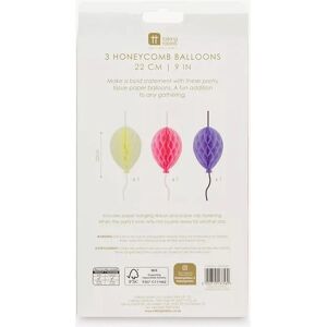 Talking Tables - Paper Honeycomb Party Decorations - 3-pack - Carta velina Talking Tables - Paper Honeycomb Party Decorations - 3-pack - Carta velina