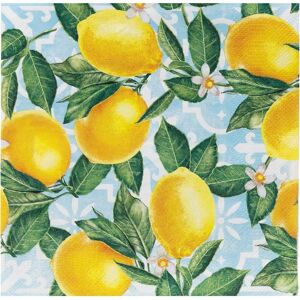 Talking Tables Zitronen Papierservietten - Sommer Nachmittag Tee Gelb Botanisch Talking Tables Zitronen Papierservietten - Sommer Nachmittag Tee Gelb Botanisch