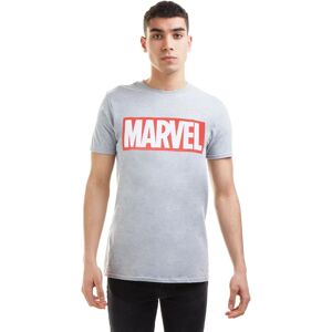 Marvel Grey Logo Cotton T-shirt - T-shirt Marvel Grey Logo Cotton T-shirt - T-shirt